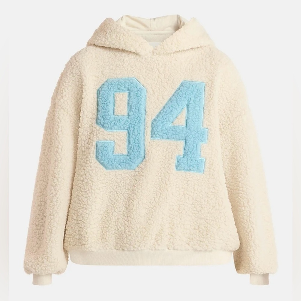 No Boundaries Embroidered Plush Pullover Hoodie, Women's Size XL(16/18)